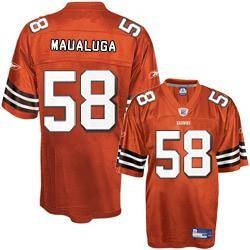 Rey Maualuga Cleveland Football Jersey - Cleveland #58 Football Jersey(Orange)