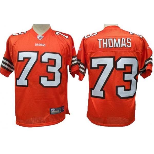 Joe Thomas Cleveland Football Jersey - Cleveland #73 Football Jersey(Orange)