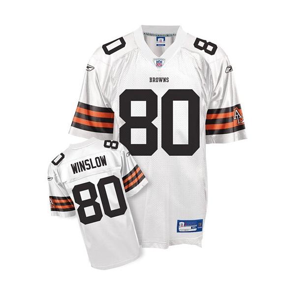 Kellen Winslow Cleveland Football Jersey - Cleveland #80 Football Jersey(White)