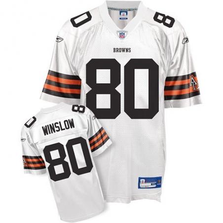 Kellen Winslow Cleveland Football Jersey - Cleveland #80 Football Jersey(White)