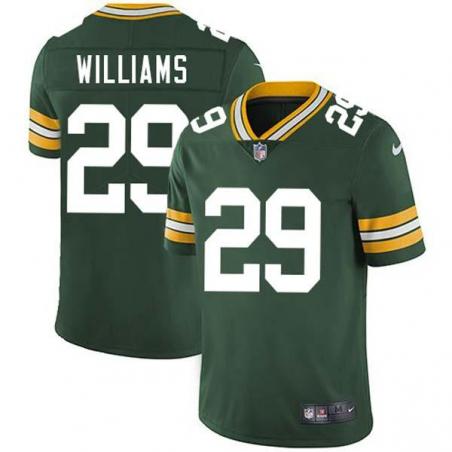 Green Walter Williams Packers Jersey Custom Sewn-on Patches Mens Womens Youth