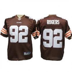 Shaun Rogers Cleveland Football Jersey - Cleveland #92 Football Jersey(Brown)