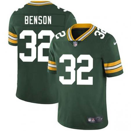 Green Cedric Benson Packers Jersey Custom Sewn-on Patches Mens Womens Youth