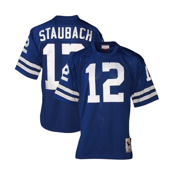 Roger Staubach Dallas Football Jersey - Dallas #12 Football Jersey(Blue Throwback)