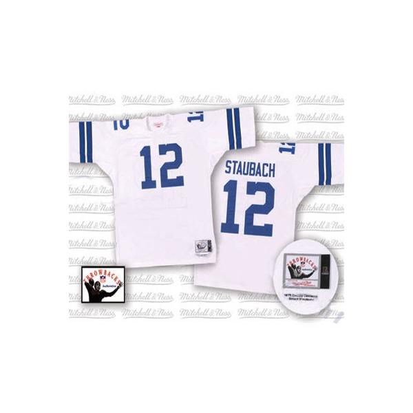 Roger Staubach Dallas Football Jersey - Dallas #12 Football Jersey(White Throwback)