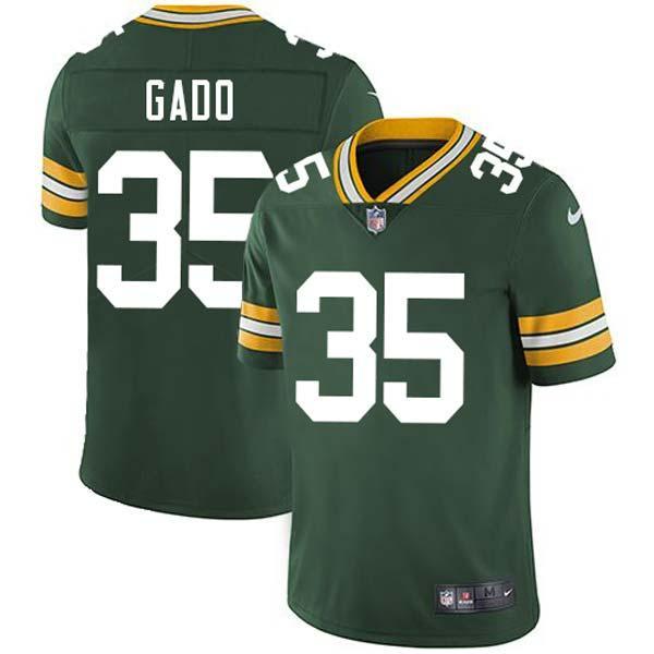 Green Samkon Gado Packers Jersey Custom Sewn-on Patches Mens Womens Youth