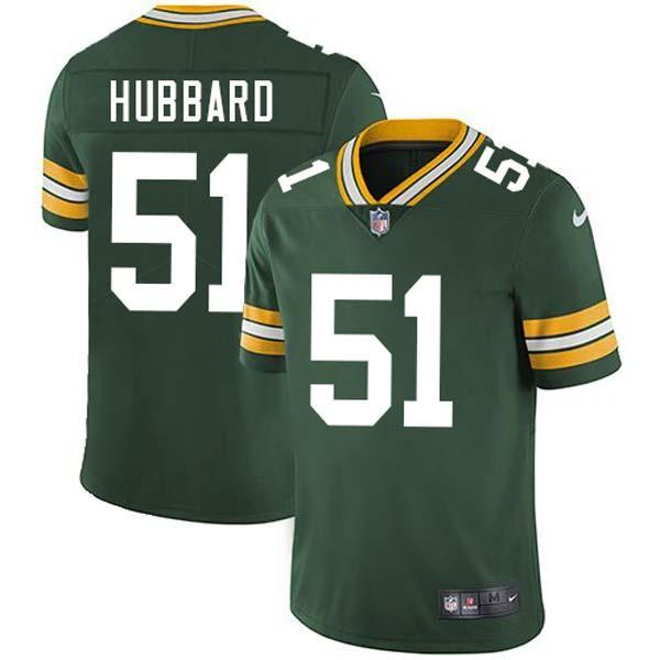 Green Cal Hubbard Packers Jersey Custom Sewn-on Patches Mens Womens Youth