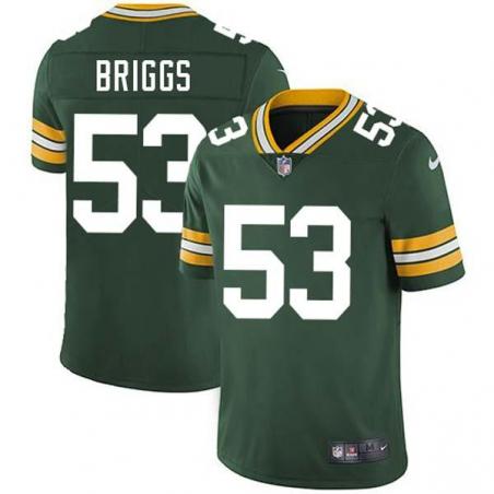 Green Diyral Briggs Packers Jersey Custom Sewn-on Patches Mens Womens Youth