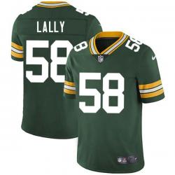 Green Bob Lally Packers Jersey Custom Sewn-on Patches Mens Womens Youth