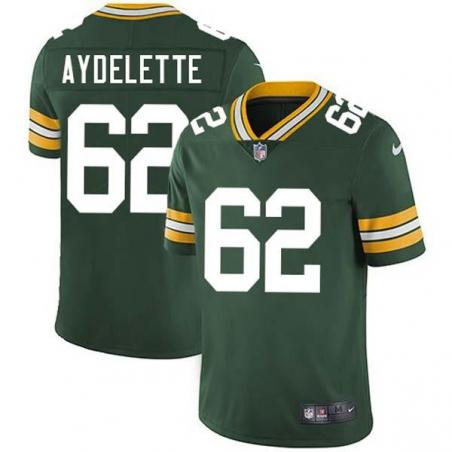 Green Buddy Aydelette Packers Jersey Custom Sewn-on Patches Mens Womens Youth