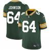 Green Smiley Johnson Packers Jersey Custom Sewn-on Patches Mens Womens Youth