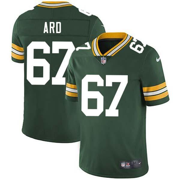 Green Billy Ard Packers Jersey Custom Sewn-on Patches Mens Womens Youth