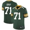 Green Cecil Gray Packers Jersey Custom Sewn-on Patches Mens Womens Youth