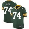 Green Byron Bell Packers Jersey Custom Sewn-on Patches Mens Womens Youth