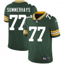 Green Bob Summerhays Packers Jersey Custom Sewn-on Patches Mens Womens Youth