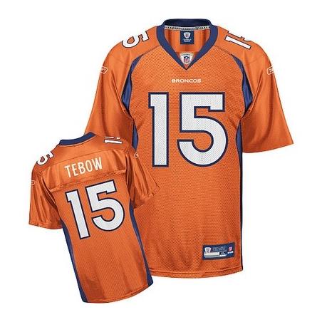 Tim Tebow Denver Football Jersey - Denver #15 Football Jersey(Orange)