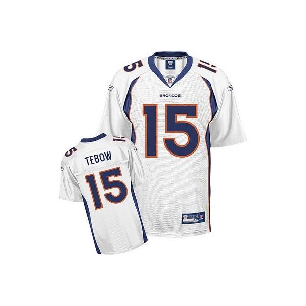 Tim Tebow Denver Football Jersey - Denver #15 Football Jersey(White)