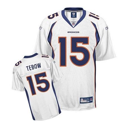 Tim Tebow Denver Football Jersey - Denver #15 Football Jersey(White)