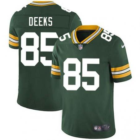 Green Don Deeks Packers Jersey Custom Sewn-on Patches Mens Womens Youth