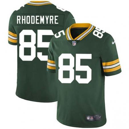 Green Jay Rhodemyre Packers Jersey Custom Sewn-on Patches Mens Womens Youth