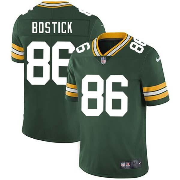 Green Brandon Bostick Packers Jersey Custom Sewn-on Patches Mens Womens Youth