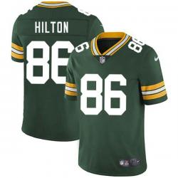 Green John Hilton Packers Jersey Custom Sewn-on Patches Mens Womens Youth