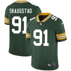 Green Daryle Skaugstad Packers Jersey Custom Sewn-on Patches Mens Womens Youth