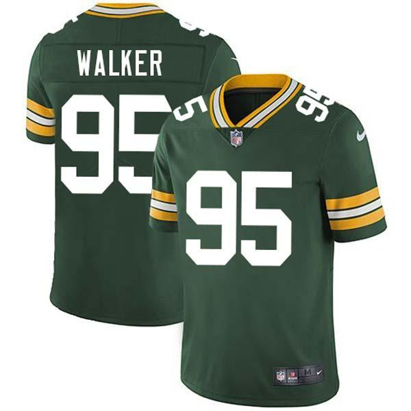 Green Rod Walker Packers Jersey Custom Sewn-on Patches Mens Womens Youth