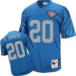 Barry Sanders Detroit Football Jersey - Detroit #20 Football Jersey(Blue Throwback 75th)