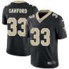 Black Jamarca Sanford Saints #33 Stitched American Football Jersey Custom Sewn-on Patches Mens Womens Youth