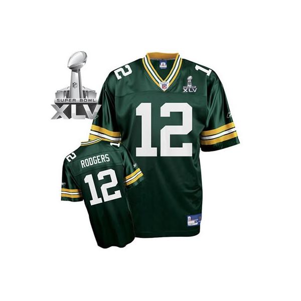 aaron rodgers super bowl 45 jersey