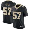 Black Jason Kyle Saints #57 Stitched American Football Jersey Custom Sewn-on Patches Mens Womens Youth