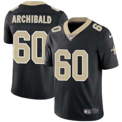 Black Ben Archibald Saints #60 Stitched American Football Jersey Custom Sewn-on Patches Mens Womens Youth