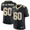 Black Brian De La Puente Saints #60 Stitched American Football Jersey Custom Sewn-on Patches Mens Womens Youth