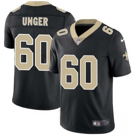 Black Max Unger Saints #60 Stitched American Football Jersey Custom Sewn-on Patches Mens Womens Youth