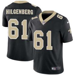 Black Joel Hilgenberg Saints #61 Stitched American Football Jersey Custom Sewn-on Patches Mens Womens Youth