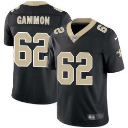 Black Kendall Gammon Saints #62 Stitched American Football Jersey Custom Sewn-on Patches Mens Womens Youth