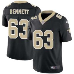 Black Barry Bennett Saints #63 Stitched American Football Jersey Custom Sewn-on Patches Mens Womens Youth