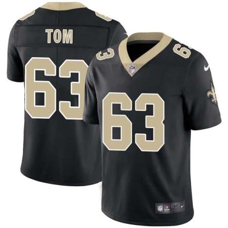 Black Cameron Tom Saints #63 Stitched American Football Jersey Custom Sewn-on Patches Mens Womens Youth