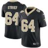 Black Zach Strief Saints #64 Stitched American Football Jersey Custom Sewn-on Patches Mens Womens Youth