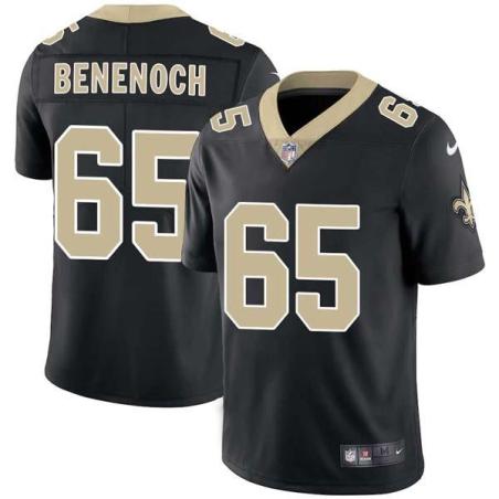 Black Caleb Benenoch Saints #65 Stitched American Football Jersey Custom Sewn-on Patches Mens Womens Youth