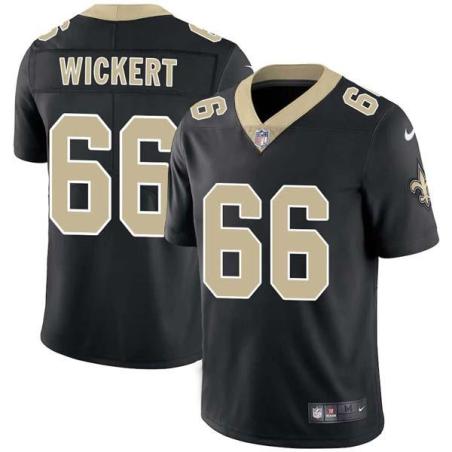 Black Tom Wickert Saints #66 Stitched American Football Jersey Custom Sewn-on Patches Mens Womens Youth