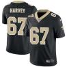 Black George Harvey Saints #67 Stitched American Football Jersey Custom Sewn-on Patches Mens Womens Youth