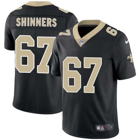 Black John Shinners Saints #67 Stitched American Football Jersey Custom Sewn-on Patches Mens Womens Youth