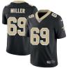 Black Les Miller Saints #69 Stitched American Football Jersey Custom Sewn-on Patches Mens Womens Youth