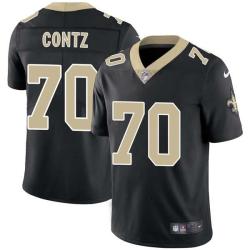 Black Bill Contz Saints #70 Stitched American Football Jersey Custom Sewn-on Patches Mens Womens Youth