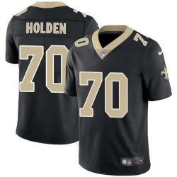 Black Sam Holden Saints #70 Stitched American Football Jersey Custom Sewn-on Patches Mens Womens Youth