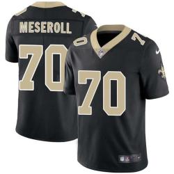 Black Mark Meseroll Saints #70 Stitched American Football Jersey Custom Sewn-on Patches Mens Womens Youth