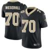 Black Mark Meseroll Saints #70 Stitched American Football Jersey Custom Sewn-on Patches Mens Womens Youth