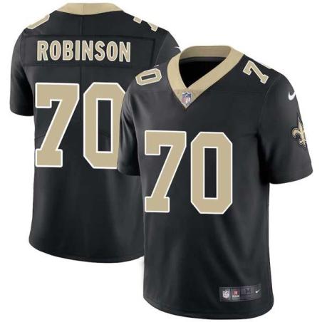 Black Craig Robinson Saints #70 Stitched American Football Jersey Custom Sewn-on Patches Mens Womens Youth